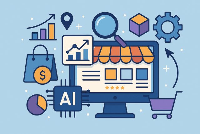 AI-powered commerce visibility platform dashboard showcasing analytics and performance metrics