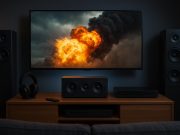 5 Must-Have Movie Home Setup Items for An Immersive Experience Home theater essentials including projector, surround sound, recliner, LED lights, popcorn machine