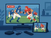 How NFL Live Streams Are Changing the Way Fans Watch Football Mobile devices streaming an NFL football game, highlighting new ways fans watch live sports