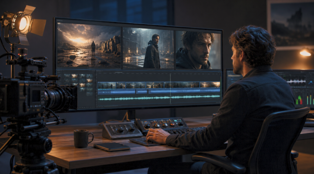 Creator planning, generating and editing consistent cinematic AI video shots