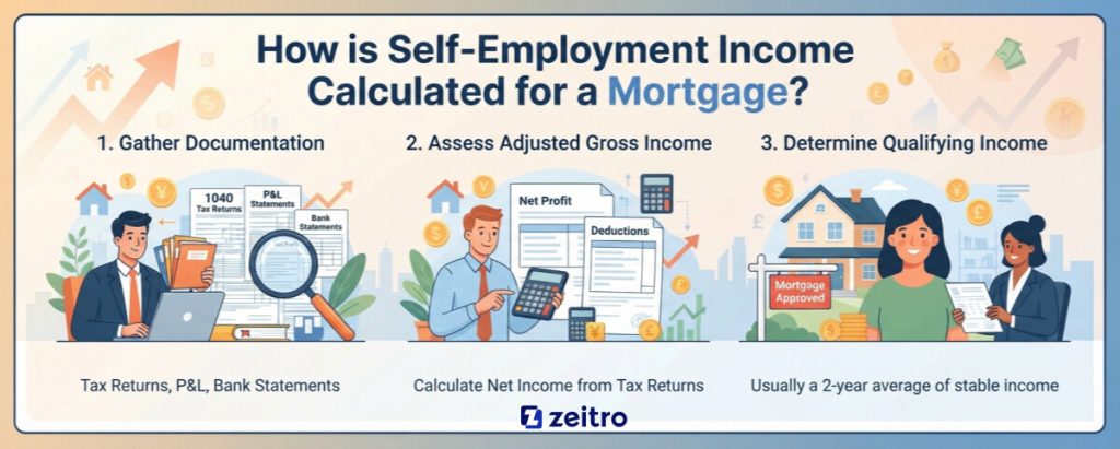 How is Self-Employment Income Calculated for a Mortgage?