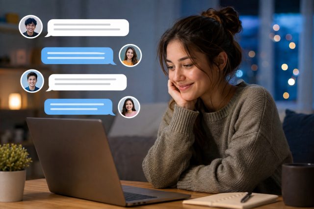 Image 1 of How to Chat to Strangers Online Without Feeling Awkward