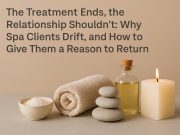 The Treatment Ends, the Relationship Shouldn’t: Why Spa Clients Drift, and How to Give Them a Reason to Return Spa therapist offering relaxing treatment to client, highlighting client retention strategies