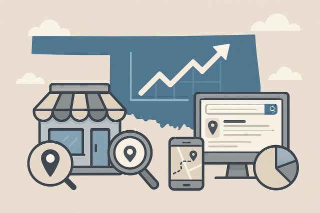 Case Study Analysis: How Oklahoma Businesses Are Winning At Local SEO This Year Oklahoma business storefronts showcasing effective local SEO strategies and digital marketing success