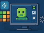 Colorful AI-generated pixel art examples illustrating leading text-to-image generator tools