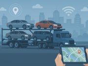 Car carrier trucks using advanced logistics technology for efficient vehicle transportation