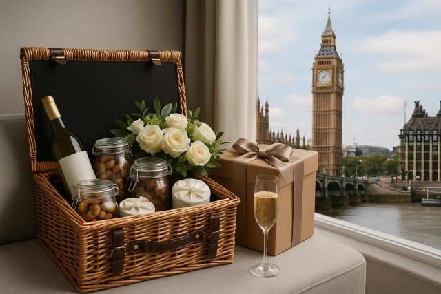 Last-Minute Luxury: The Ultimate Guide to Same-Day Hamper Delivery in London Luxury hampers with gourmet treats and champagne arranged for same-day delivery in London