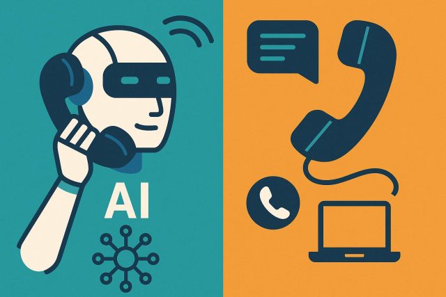 AI Calling vs Human Agents: What Companies Should Know AI-powered customer service tools compared to traditional agent support in business communication