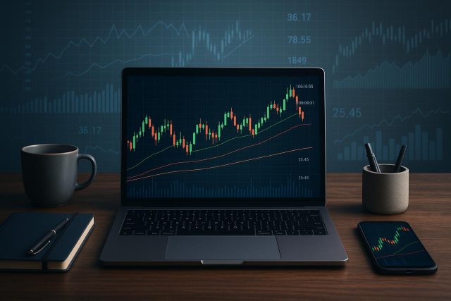 What Traders Should Know Before Opening a Live Account Trading platform dashboard displaying financial charts and analysis tools for new account holders