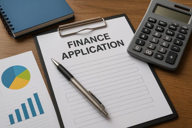 How to Improve Your Chances of a Smooth Finance Application Financial documents and calculator on desk representing successful finance application preparation