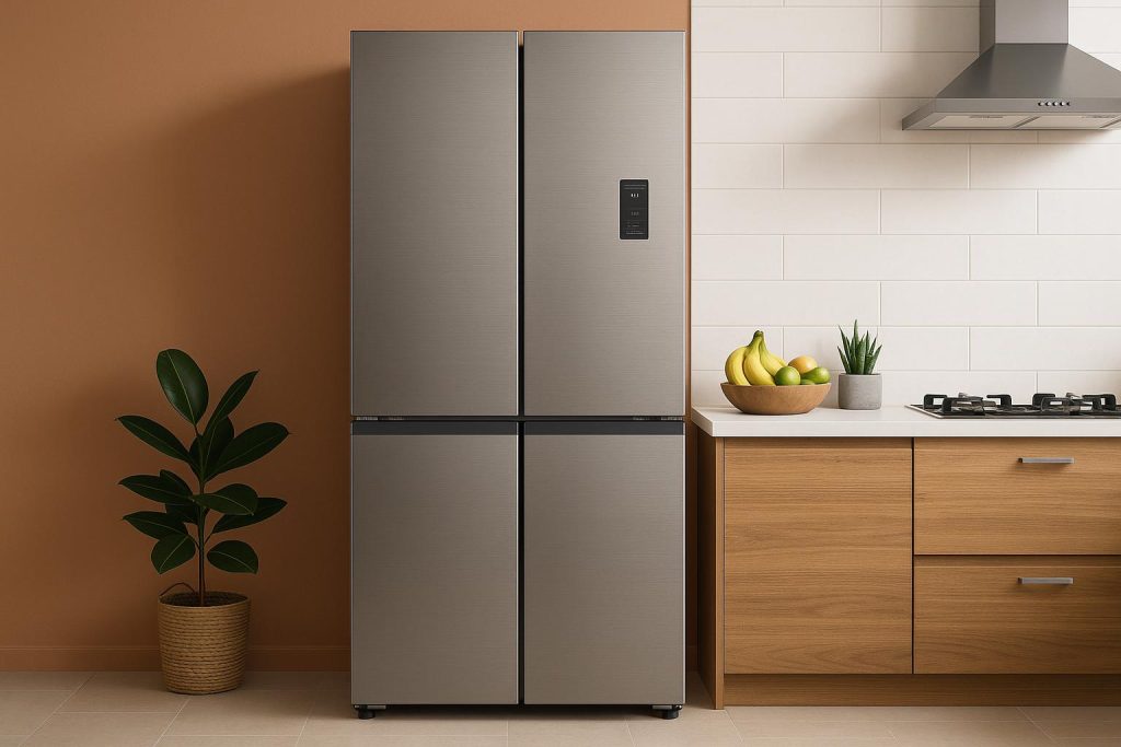 Modern Croma refrigerator in an Indian kitchen, highlighting features and design for home use