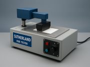 Sutherland Rub Tester: Raise Your Quality Control Game Sutherland Rub Tester machine in operation for advanced quality control in manufacturing