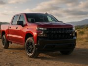 Chevrolet Silverado truck showcasing bold design and advanced features on the road