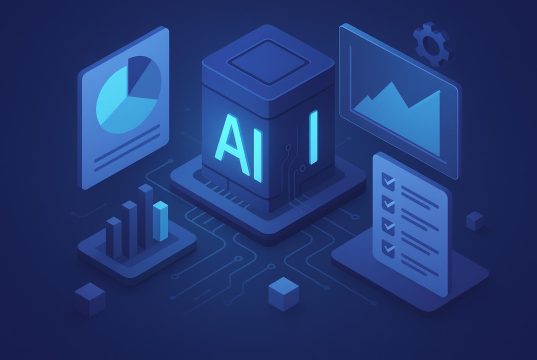 AI-powered business management platforms dashboard with data analytics and automation tools