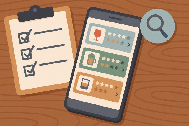 How to Choose an Alcohol Tracking App You Will Keep Using Smartphone displaying alcohol tracking app interface with drink logs and progress chart