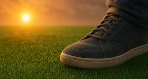Artificial grass withstanding intense sunlight and heavy use in high-traffic outdoor area