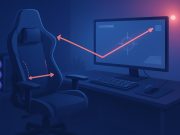 How to Prevent Body and Eye Strain during Extended Gaming Sessions Gamer using ergonomic chair and monitor with adjustable lighting to reduce body and eye strain