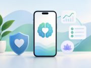 Condri: A Digital Approach to Understanding and Managing Health Anxiety Digital tools monitoring health data, representing management of health anxiety with technology