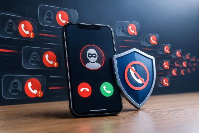 Smartphone displaying multiple spam call alerts, illustrating challenges in blocking unwanted calls