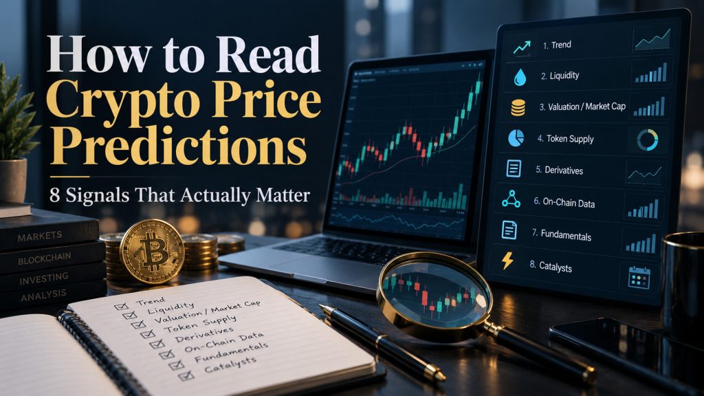 Image 1 of How to Read Crypto Price Predictions: 8 Signals That Actually Matter
